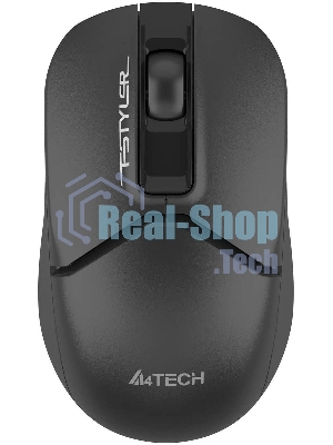 Мышь беспроводная A4Tech Fstyler FG12 черный, 1200 dpi, радиоканал, USB, кнопки - 3