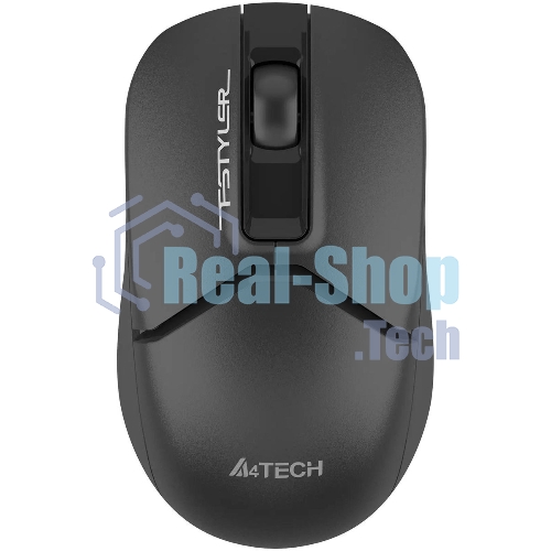 Мышь беспроводная A4Tech Fstyler FG12 черный, 1200 dpi, радиоканал, USB, кнопки - 3