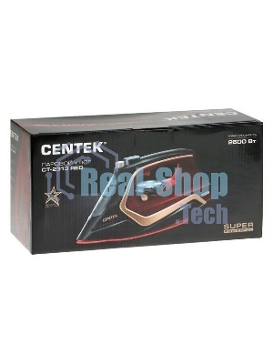 Утюг Centek CT-2313 красный, 2400 Вт, 50 г/мин, 185 г/мин, 350 мл