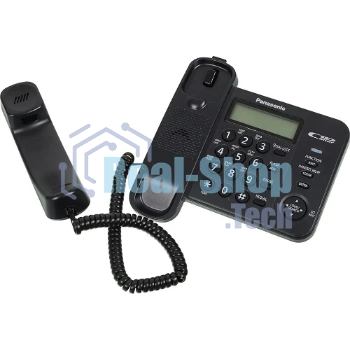 Телефон проводной Panasonic KX-TS2356RUB черный АОН,Caller ID,ЖКД,блокировка набора,выключение микрофона