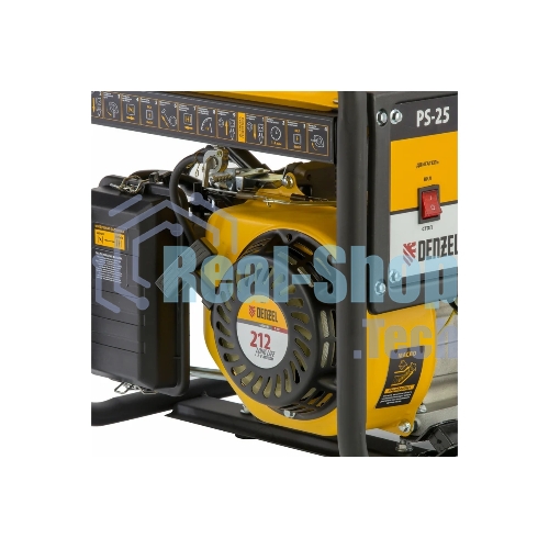 Электрогенератор бензиновый Denzel PS 25, 2.5 кВт, 85 дБ, 37 кг