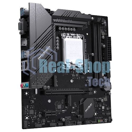 Материнская плата Maxsun Challenger B760M D5 WIFI, LGA 1700, Intel B760, 2xDDR5, 3xSATA, 2xM.2, 1xPCIe 4.0 x16, 1xPCIe 4.0 x1, 1xHDMI, 1xVGA, 1x 1Gb LAN, 2xUSB-A 3.2 Gen 1, 2xUSB-A 2.0, 3x3.5 мм, 5.1, mATX