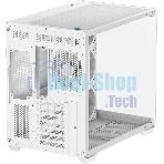 Компьютерный корпус Deepcool CG530 4F WH без БП, боковое окно (панорама), 3x120мм ARGB Reverce вентилятора на боковой стенке, 1x120мм ARGB вентилятор сзади, белый, ATX