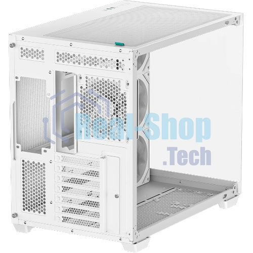 Компьютерный корпус Deepcool CG530 4F WH без БП, боковое окно (панорама), 3x120мм ARGB Reverce вентилятора на боковой стенке, 1x120мм ARGB вентилятор сзади, белый, ATX
