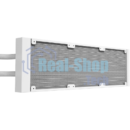 Система жидкостного охлаждения Water Cooling System Geometric Future Eskimo Pro 360 (240W, 360мм, ARGb, белый/Fans: 3x120мм, 80.81CFM, 34.2dBA, 2000RPM/Pump height 54мм, 3200RPM, Rad thickness 27мм/S: 1851, 1700, 1200, 115X, 2011, 2066, AM5, AM4)