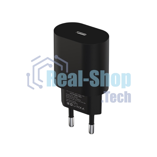 Сетевое зарядное устройство Maxvi SFC-125PD Type-C 3А 25W PD QC3.0 черный