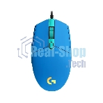 Мышь проводная Logitech G102 LIGHTSYNC синий, 8000 dpi, USB, кнопки - 6