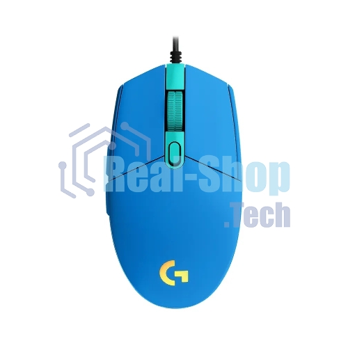 Мышь проводная Logitech G102 LIGHTSYNC синий, 8000 dpi, USB, кнопки - 6