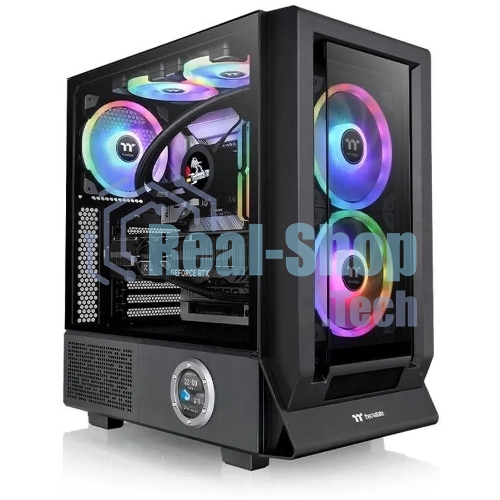 Компьютерный корпус Thermaltake Ceres 350 MX черный без БП E-ATX 2x140мм 2xUSB 3.0 audio bott PSU