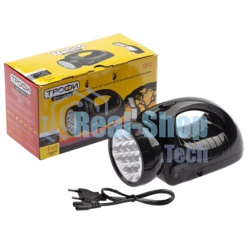 Фонарь светодиодный ЭРА Трофи TSP12 кемпинговый походный ударопрочный, 150 LED, 2 режима, встроенный светильник