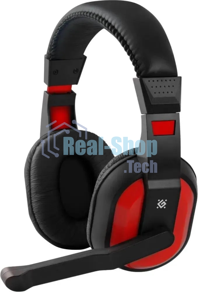 Комплект клавиатура+мышь Defender Target MKP-350 проводной, USB, 3200 DPI, чёрный/красный