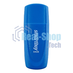 Флешка USB Smartbuy Scout Blue (SB064Gb2SCB), 64Gb, USB 2.0, R/W 15/8, синий