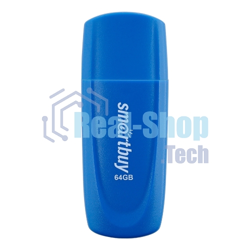 Флешка USB Smartbuy Scout Blue (SB064Gb2SCB), 64Gb, USB 2.0, R/W 15/8, синий