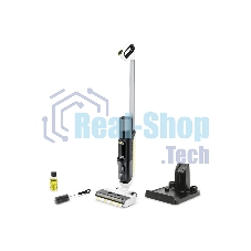 Пылесос вертикальный моющий Karcher FCV 3 белый/черный, питание от аккумулятора, 160 Вт, уборка сухая/влажная, пылесборник 0.8 л Пылесос вертикальный моющий Karcher FCV 3 белый/черный, питание от аккумулятора, 160 Вт, уборка сухая/влажная, пылесборник 0.8 л