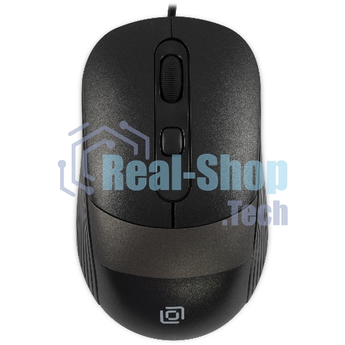 Мышь проводная Oklick 310M черный/серый, 2400 dpi, USB, кнопки - 4