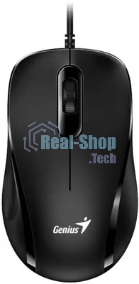 Мышь проводная Genius DX-101 черный, 1200 dpi, USB, кнопки - 3