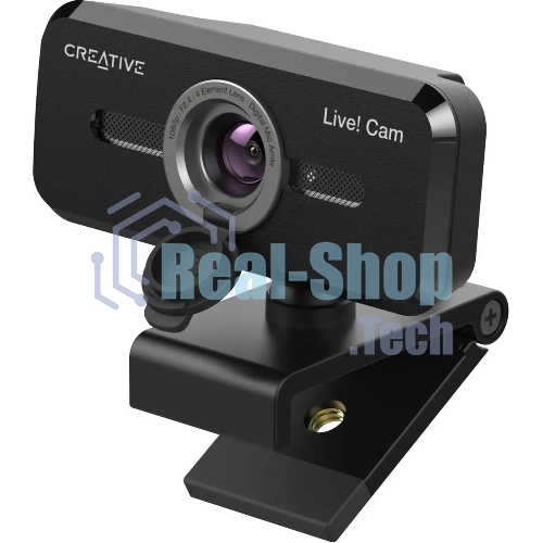 Веб-камера Creative Live! Cam Sync 1080p V2 1920x1080, 30 кадр/с, USB Type-A, микрофон, шторка приватности, универсальное крепление