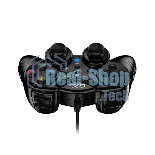 Геймпад Genius GX-17UV, (PC, PlayStation 3), two vibration motors, 2 joysticks, cable: 1.8 m, color: черный