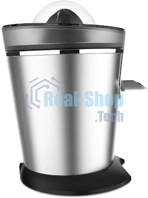 Соковыжималка BQ J1732 чёрный/серебристый, цитрусовая, 125 Вт, 250 мл, механическое