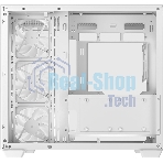 Компьютерный корпус Deepcool CG530 4F WH без БП, боковое окно (панорама), 3x120мм ARGB Reverce вентилятора на боковой стенке, 1x120мм ARGB вентилятор сзади, белый, ATX