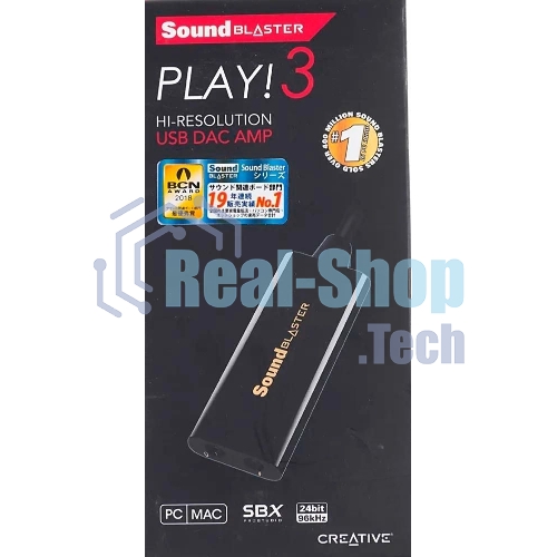 Звуковая карта Creative USB Sound Blaster Play! 3 2.0 Ret