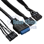 Компьютерный корпус Miditower ExeGate AA-440U-AA400 (ATX, AA400 8 см, 2*USB+1*USB 3.0, аудио, черный)