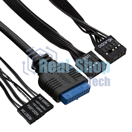 Компьютерный корпус Miditower ExeGate AA-440U-AA400 (ATX, AA400 8 см, 2*USB+1*USB 3.0, аудио, черный)