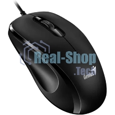Мышь проводная Genius DX-101 черный, 1200 dpi, USB, кнопки - 3