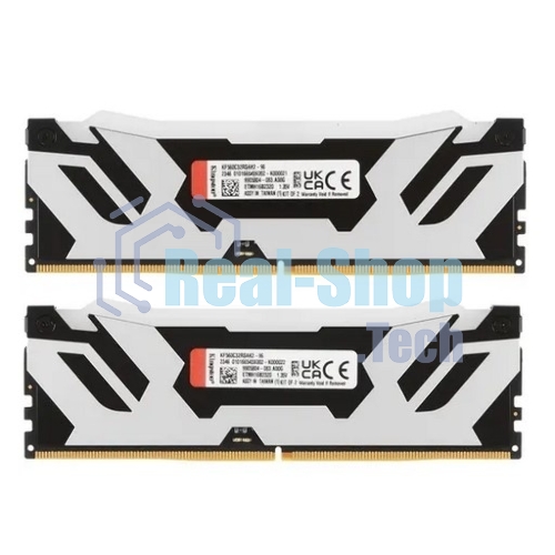 Оперативная память Kingston Fury Renegade, DDR5, 96Gb (2x48GB), 6000MHz, CL32, DIMM, с радиаторами, cеребристый/черный