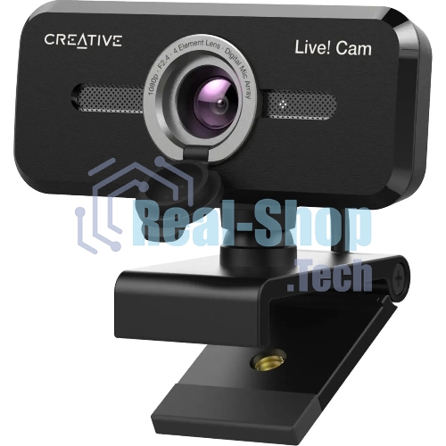 Веб-камера Creative Live! Cam Sync 1080p V2 1920x1080, 30 кадр/с, USB Type-A, микрофон, шторка приватности, универсальное крепление