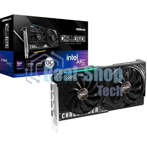 Видеокарта Asrock B580 CL 12GO PCI-E 4.0 INTEL ARC B580 12Gb 192bit GDDR6 2740/19000 HDMIx1 DPx3 HDCP Ret