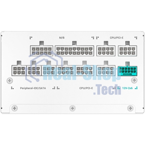 Блок питания Deepcool/GamerStorm PN1200M WH (ATX 3.1, 1200W, Full Cable Management, PWM 135мм fan, Active PFC, 80+ GOLD, Active PFC + Full Bridge SRC LLC + DC/DC, Gen5 PCIe, белый) RET
