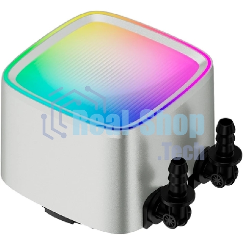 Система жидкостного охлаждения Water Cooling System Geometric Future Eskimo Pro 360 (240W, 360мм, ARGb, белый/Fans: 3x120мм, 80.81CFM, 34.2dBA, 2000RPM/Pump height 54мм, 3200RPM, Rad thickness 27мм/S: 1851, 1700, 1200, 115X, 2011, 2066, AM5, AM4)