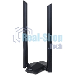 Сетевой адаптер Dahua DH-NC1800/Wi-Fi 802.11ax/2.4 ГГц до 574 Мбит.с + 5 ГГц до 1201 Мбит.с/2 антенны/USB 3.0/черный (DH-NC1800)