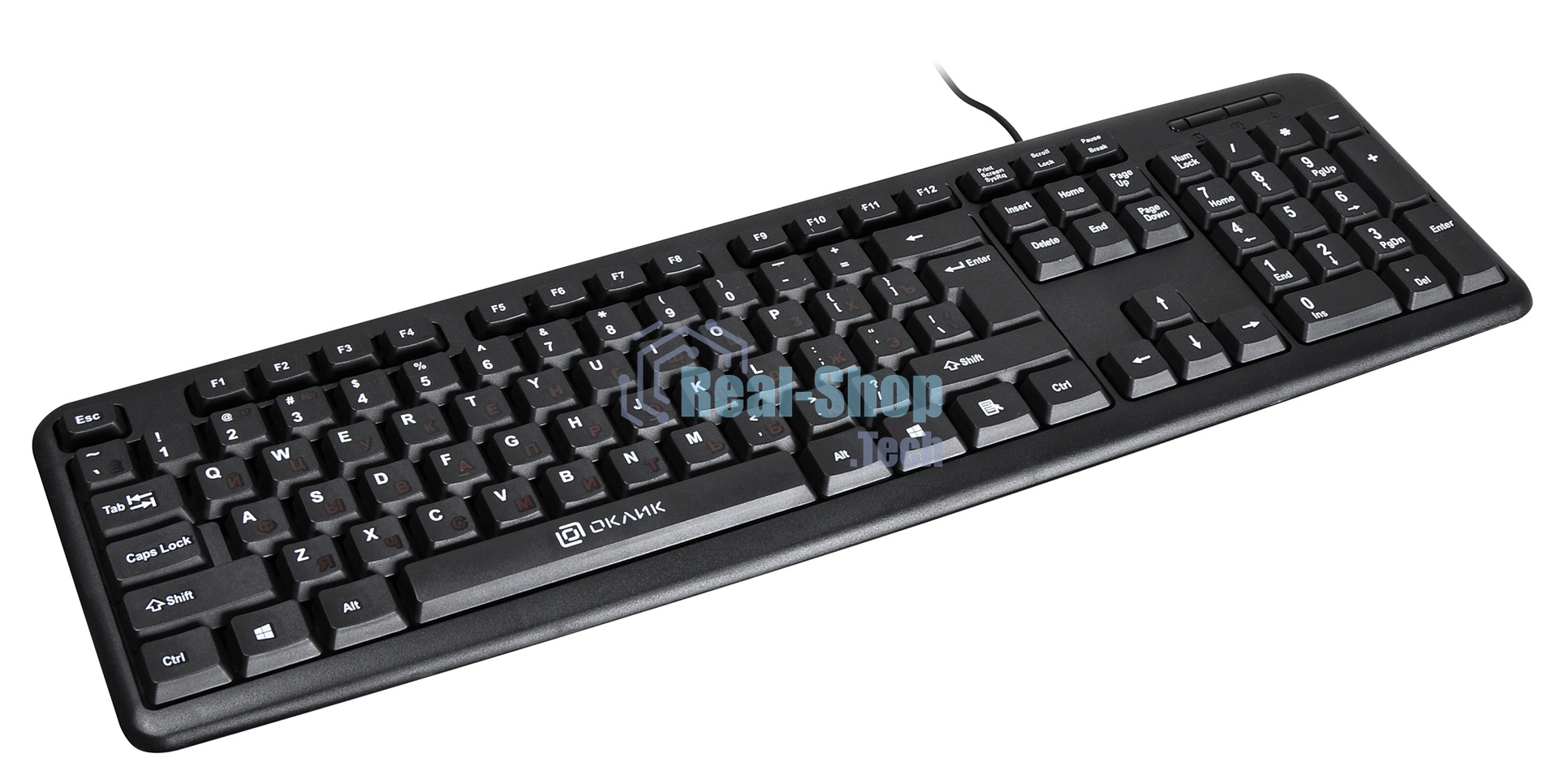 Клавиатура Oklick 90M проводная, USB Type-A, чёрный