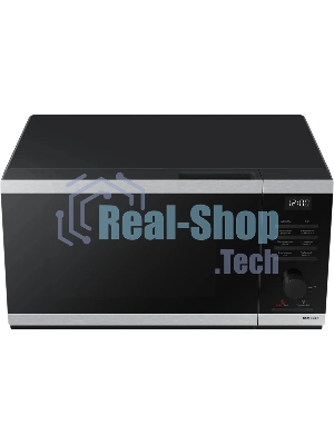 Микроволновая печь Samsung MS23DG4504ATBW нержавеющая сталь/черный, 23 л, 800 Вт, переключатели - сенсор, поворотный механизм