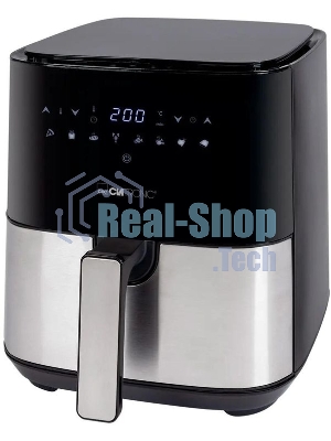 Аэрофритюрница Clatronic FR 3782 H черный/серебристый, 1450 Вт, 5 л, сенсор, 8 программ