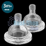 Соска для бутылочки Philips Anti-colic 3+ мес., 2 шт.