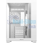 Компьютерный корпус Deepcool CG530 4F WH без БП, боковое окно (панорама), 3x120мм ARGB Reverce вентилятора на боковой стенке, 1x120мм ARGB вентилятор сзади, белый, ATX