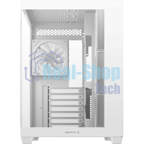 Компьютерный корпус Deepcool CG530 4F WH без БП, боковое окно (панорама), 3x120мм ARGB Reverce вентилятора на боковой стенке, 1x120мм ARGB вентилятор сзади, белый, ATX