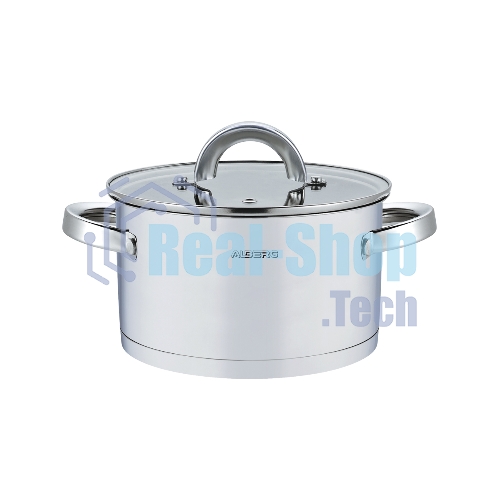 Кастрюля ALBERG AL-2130 с крышкой 7,6 л