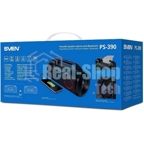 Мобильные колонки SVEN PS-390 2.0 черный