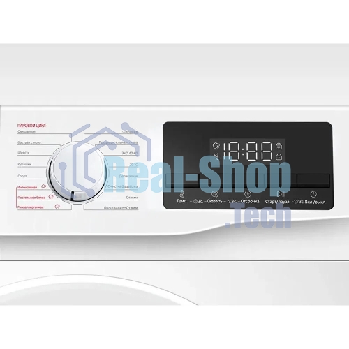Стиральная машина TCL F6 BLDC TWOP-609W14W белая, загрузка фронтальная 9кг, 1400 об/мин., класс: A+++