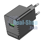 Сетевое зарядное устройство BOROFONE (6941991104732) BAS12A 1USB 3.0A QC3.0 18W черный