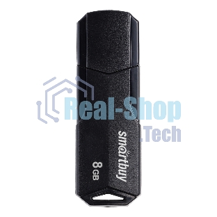 Флешка USB Smartbuy CLUE Black (SB8GbCLU-K), 8Gb, USB 2.0, R/W 20/10, черный