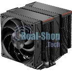 Кулер для процессора PCCooler RZ620 BK (260W, 4-pin PWM, 157.5мм, Al/Cu, 6x6мм, 1x120мм, 86.73CFM, 32dBA, 2200RPM, S: 1851/1700/1200/115X, AM5/AM4, черный)