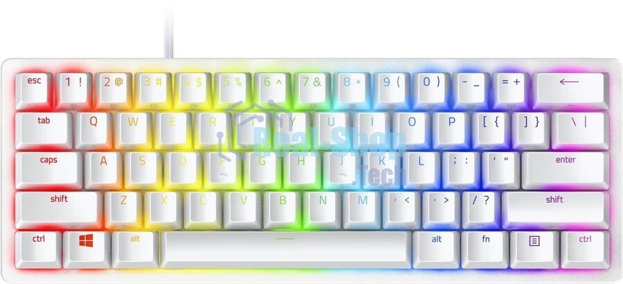 Клавиатура Razer Huntsman Mini проводная, USB, белый