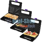Вафельница Kitfort КТ-3611 800Вт черный/фиолетовый