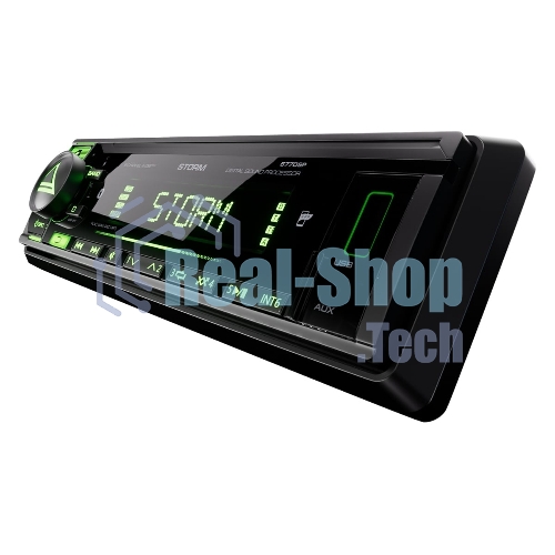 Автомагнитола AURA STORM-677DSP, 1 DIN, Bluetooth, USB Type-A, AUX, пульт ДУ