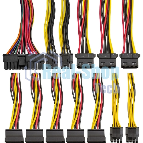 Блок питания ExeGate 800NPXE, 800W, (ATX, PPFC, PC, 12cm fan, 24pin, (4+4)pin, 2xPCI-E, 5xSATA, 3xIDE, черный, кабель 220V в комплекте 1,8м)